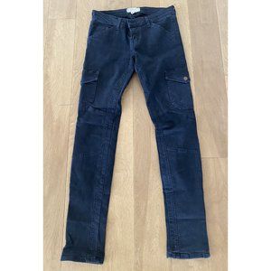 CURRENT/ELLIOTT Dark Grey Skinny Cargo Snug Military Pants - 27